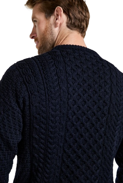 Aran Woollen Mills Traditional Aran 100% Merino Wool Sweater - A823