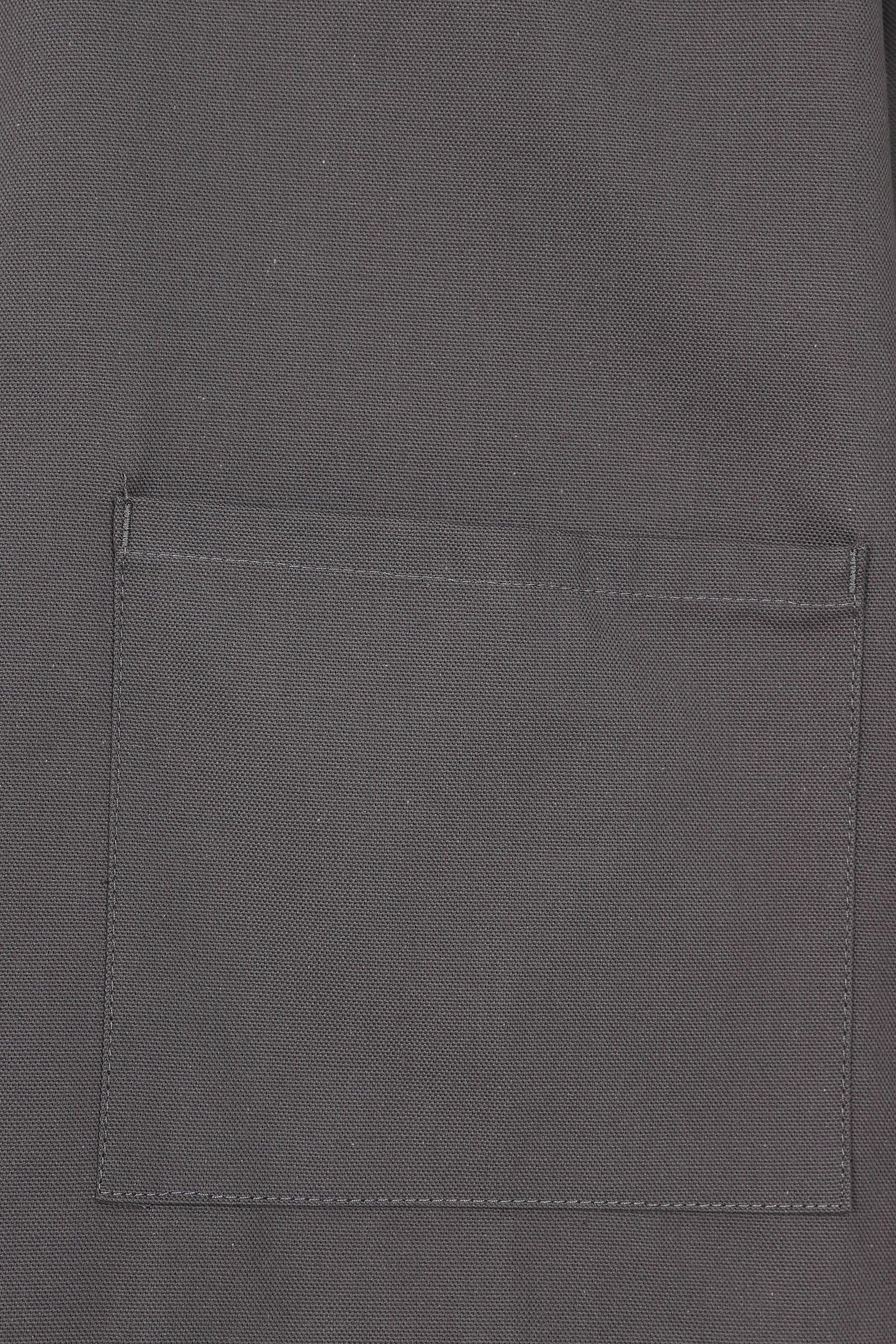 Yarmo Fishermans Sailcloth Cotton Smock Round Neck, Graphite Grey - SM0102