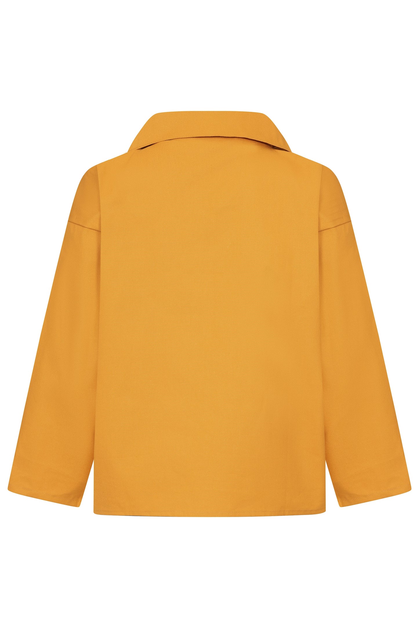 Yarmo Fishermans Sailcloth Cotton Smock V-Neck, Mustard - SM0304