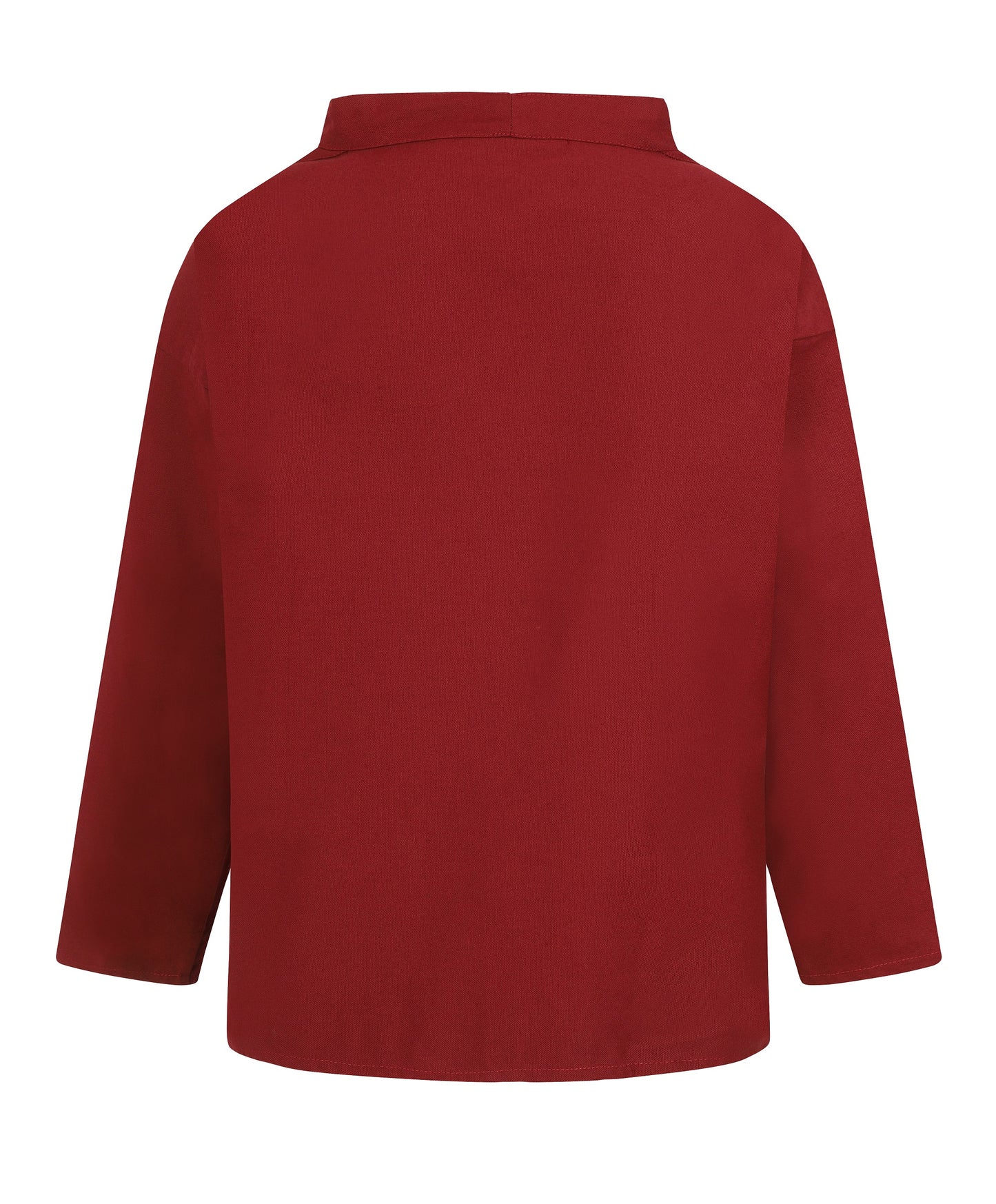 Yarmo Fishermans Sailcloth Cotton Smock Round Neck, Breton Red- SM0102