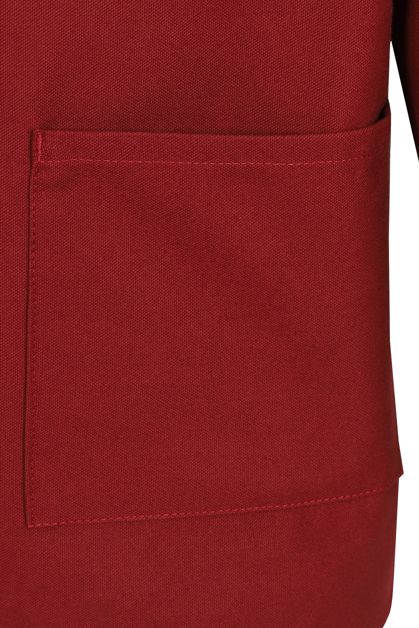 Yarmo Fishermans Sailcloth Cotton Smock Round Neck, Breton Red- SM0102